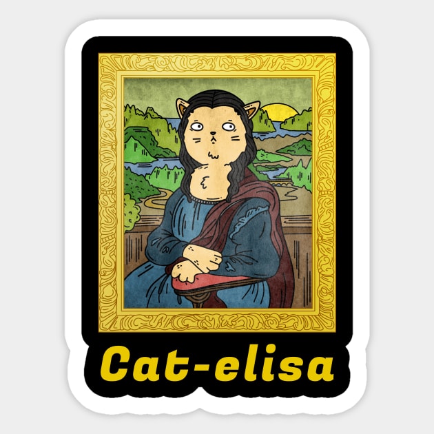 Cat-elisa Sticker by FirstClassQueen